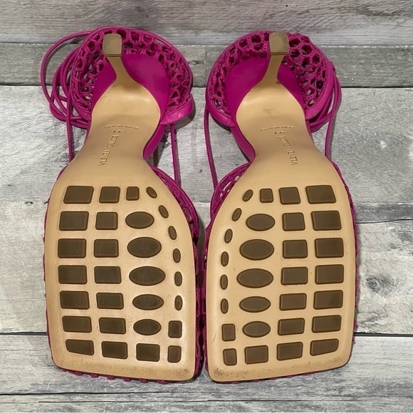 BOTTEGA VENETA Stretch Ankle Strap Sandals - Hollyhock pink - Sz - 11 US / 41 EU - Picture 13 of 15